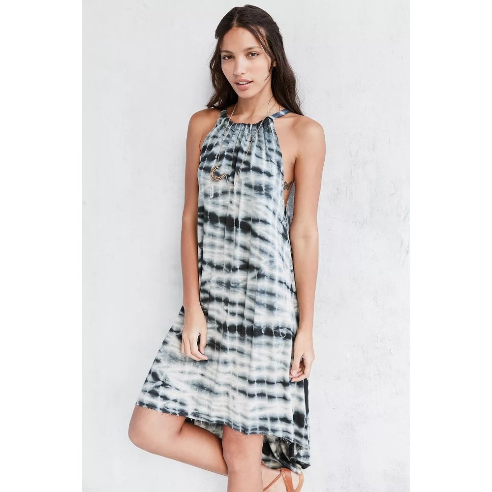 Ecote Urban Outfitters Hazelene Midi high/ low Tie Dye Dress - Picture 4 of 9